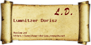Lumnitzer Dorisz névjegykártya