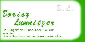 dorisz lumnitzer business card